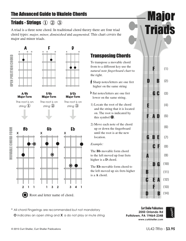 Learning the ukulele Fingerboard