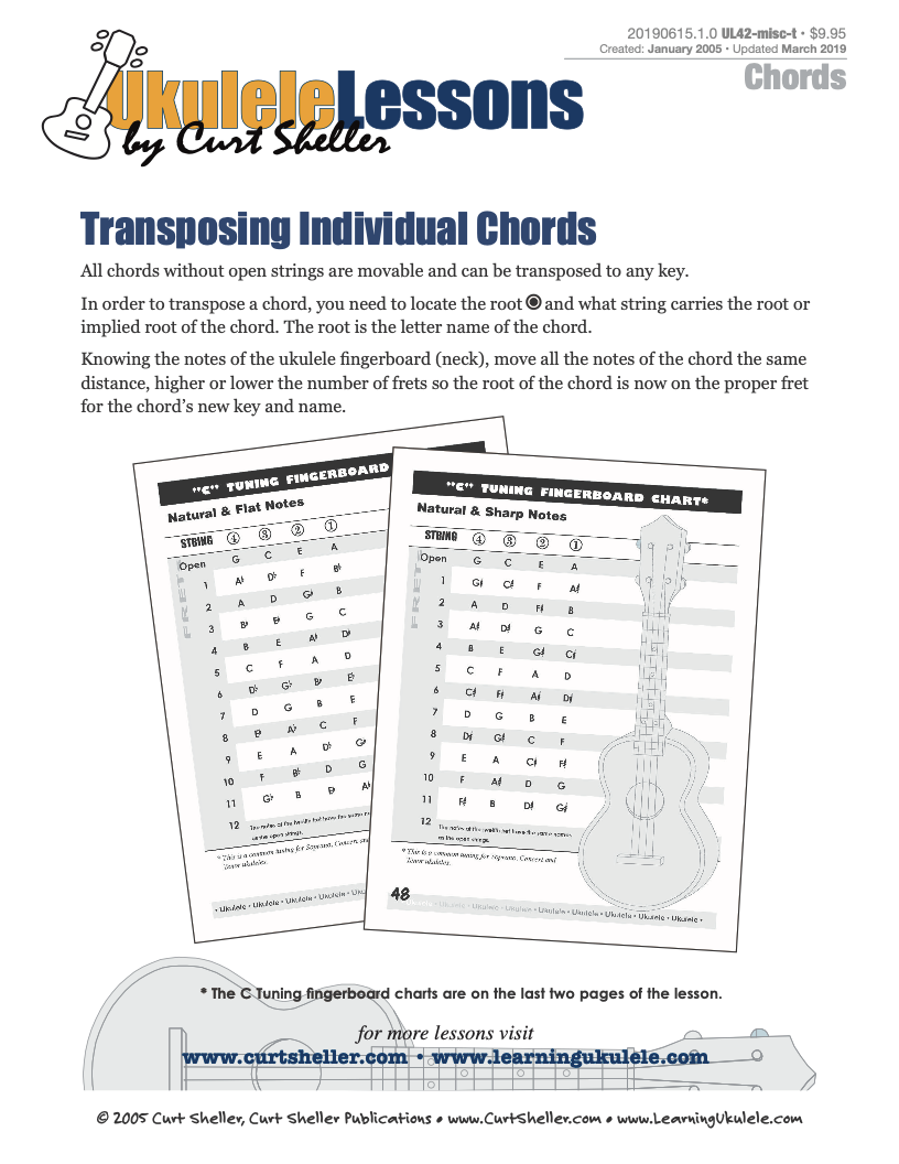 Ukulele Chord Transposition Chart